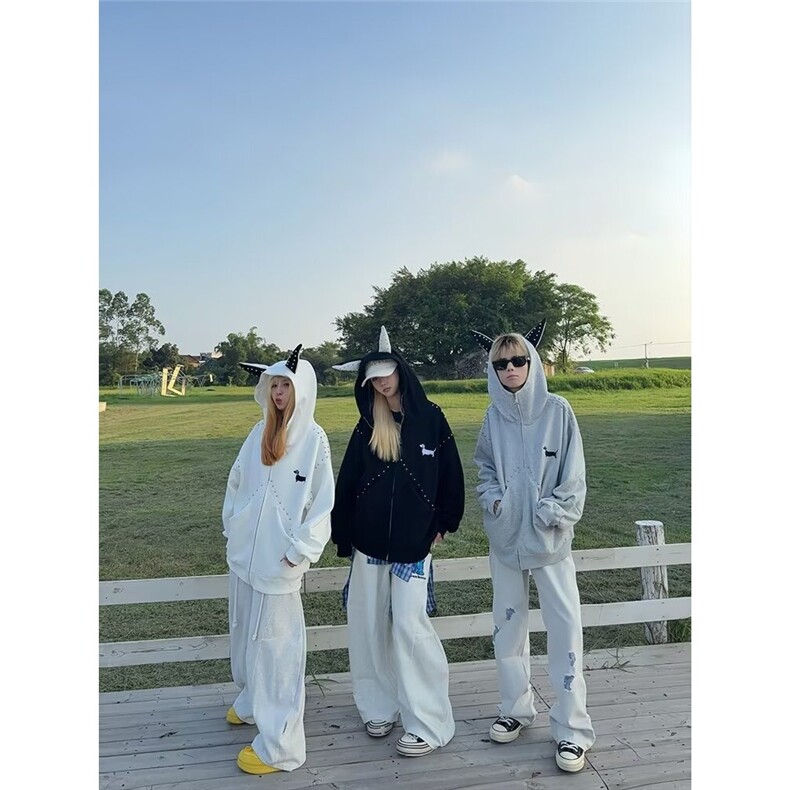 有货DHJ112-批65重磅华棉复合杜宾犬卫衣外套,女装短外套,星座603-2