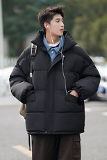 现货一万件抖音直播牛仔假两件大码棉衣情侣棉服8218P118，男装棉衣，电商A030