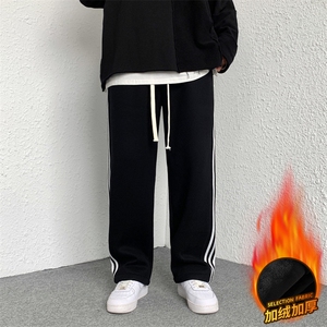 新款男百搭设计感加绒港风休闲裤K186H-常规P35  加绒P50控78图片