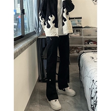 B221美式ins高街暗黑小众个性铆钉小脚牛仔裤LK23142-P65控88，男装牛仔裤，电商B221