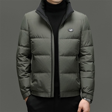 BZ9802钱塘2020-2时尚休闲简约冬季厚款中年男士羽绒服P240，男装羽绒服，钱塘207-2