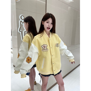 1457# 高质量 原版做工 原版面料 棒球服外套女图片