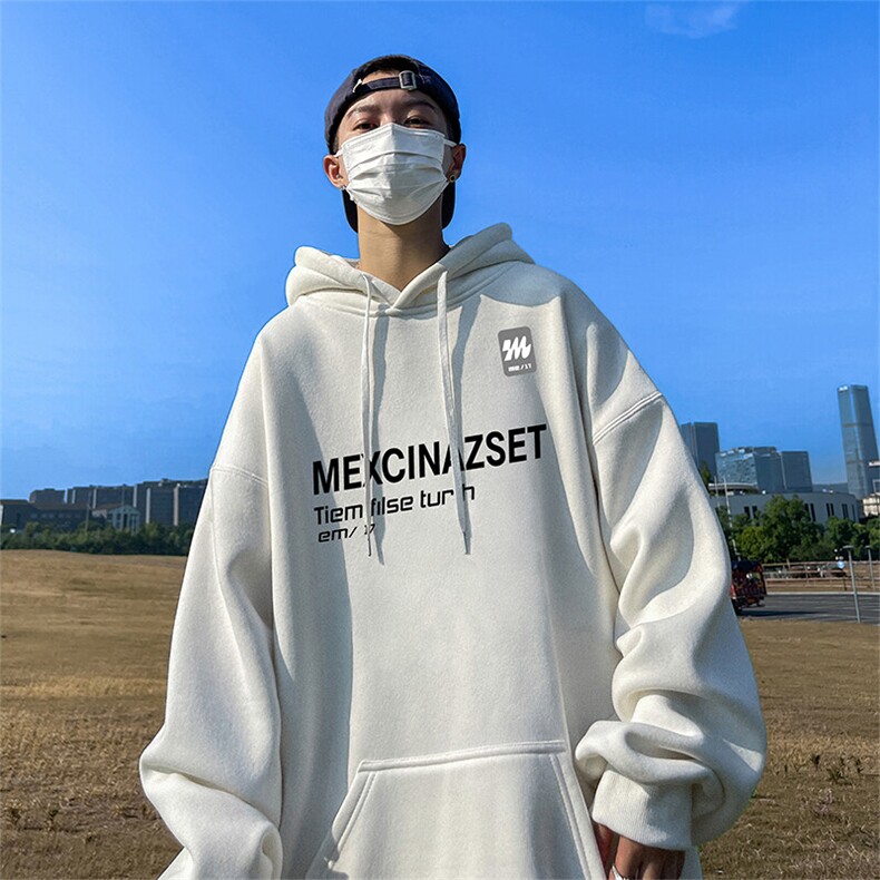 抖音得物供货可提供视频春装重磅美式宽松连帽卫衣DL2430,男装卫衣,电商A486-1