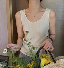 时尚单品针织背心，女装背心吊带，DAP