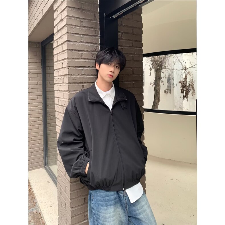 高街潮牌港风日系原宿风韩版潮流宽松夹克男513AJK2567P55图片