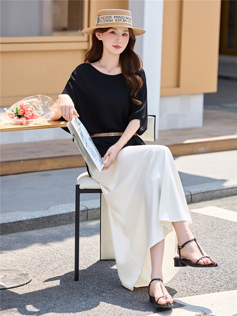 高级感气质套装女2026夏新款气质减龄上衣洋气显瘦半身裙两件套,女装套装/套裙,意芙
