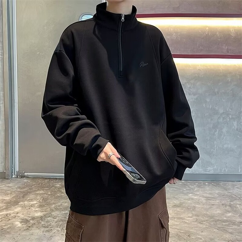 E52P43秋冬男装卫衣立领男装上衣休闲宽松时尚,男装卫衣,星座512-6