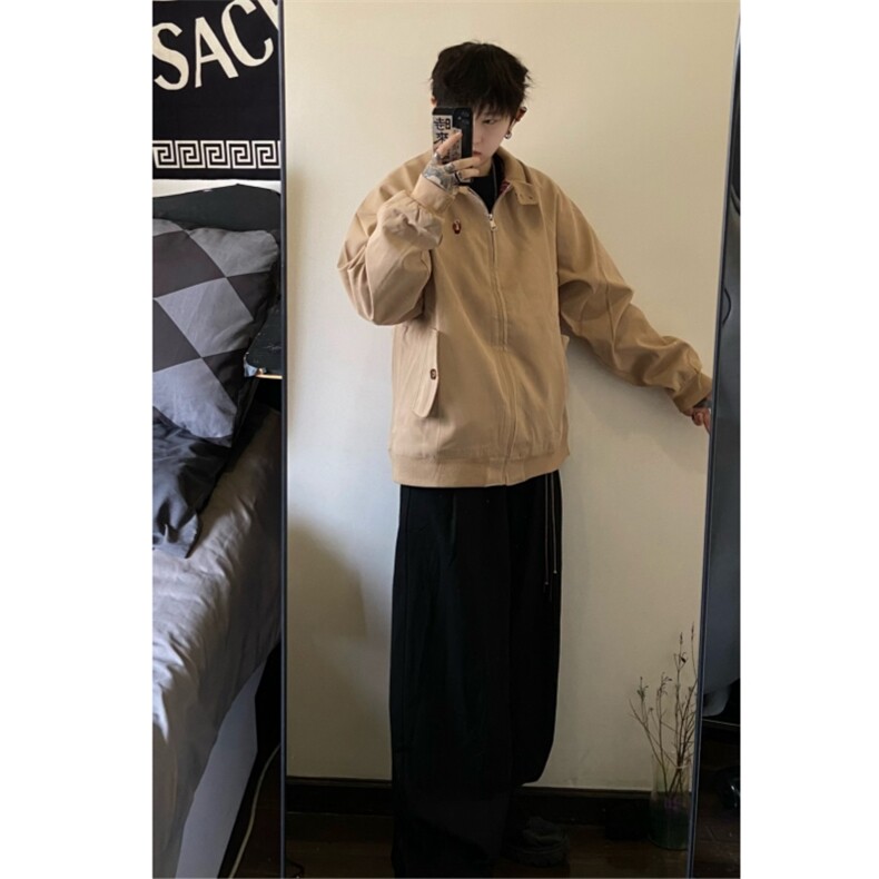 现货大货!!!!美式复古卡其色哈林克顿夹克,男装夹克,星座910A