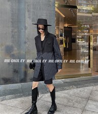 拼接假两件衬衫，女装衬衫，雷洛奇丽