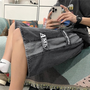 高街牛仔短裤男夏季五分裤N831P35图片