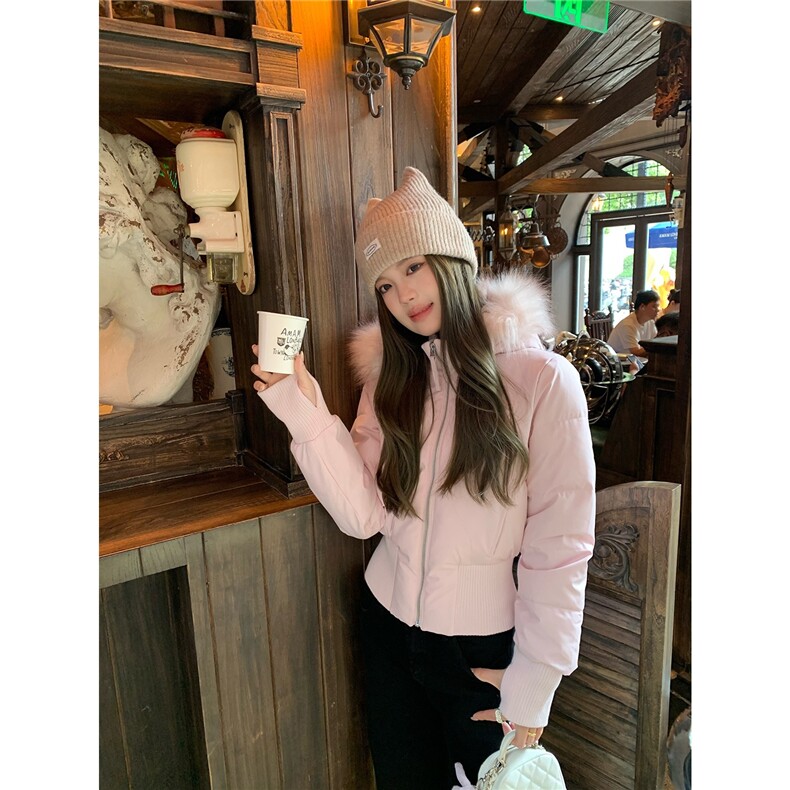 W616-P128美式高级感毛领连帽棉服棉衣冬季新款小个子显瘦面包服，男装棉衣，星座911-1