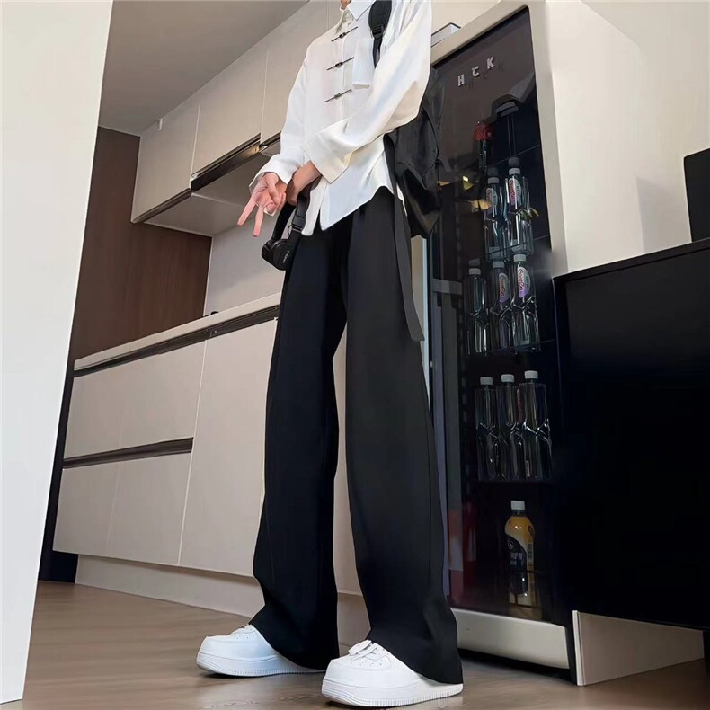 冰丝裤子男套装痞帅男装一套竹子刺绣风衬衫XK210-P38-C694-P55,男装衬衫,星座1007（原301D）