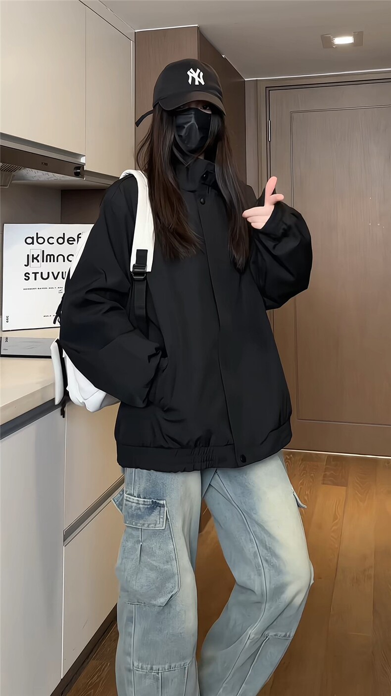 JK201/P65春装新款个性立领外套男潮牌夹克春秋款美式外套,男装夹克,电商基地A050