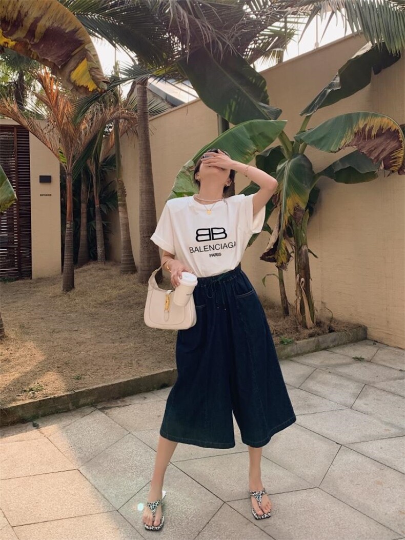 牛仔裤裙，女装牛仔裤，肆尔