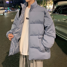 棉服外套男士秋冬季2025新款黑色立领加厚防寒保暖青少年棉衣ZM04，男装棉衣，星座310B-1