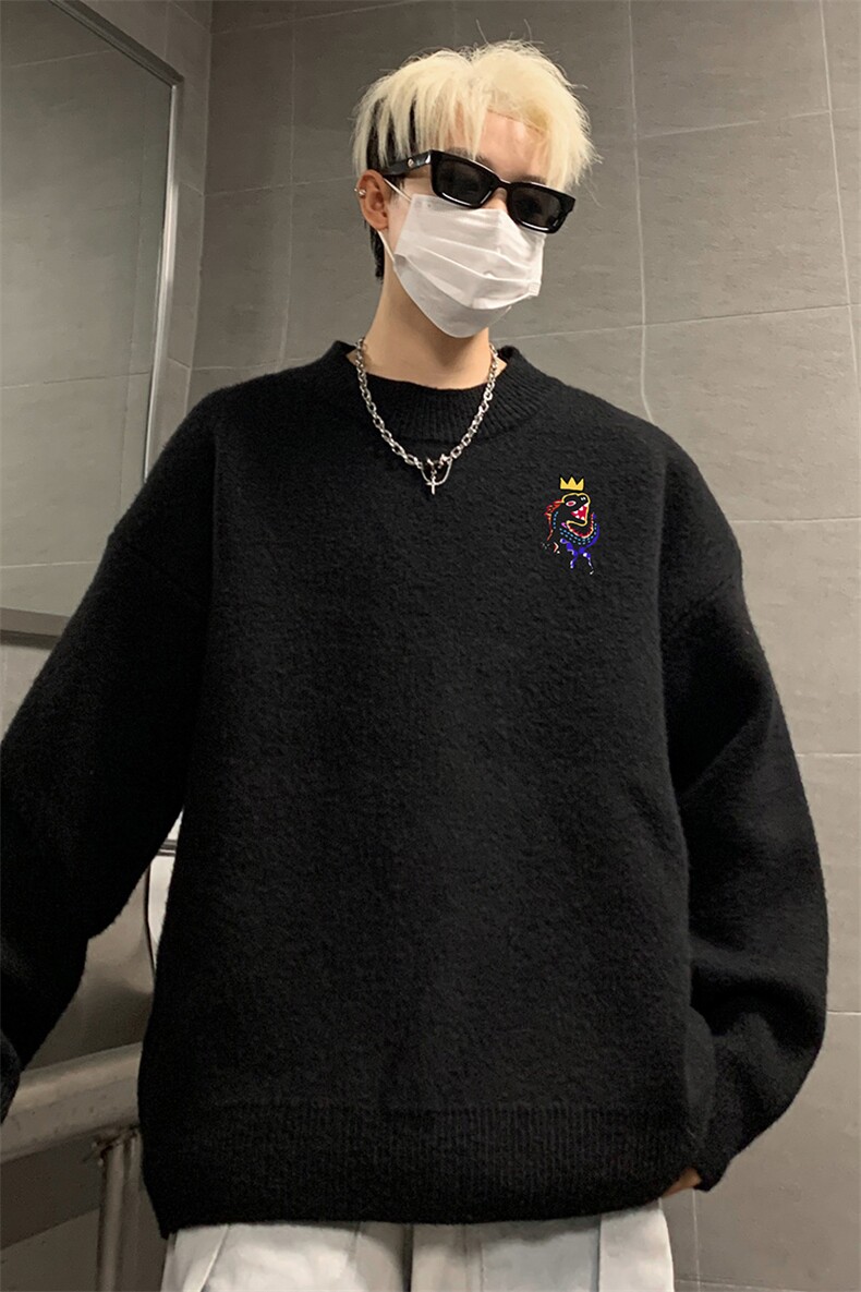 高质量！秋冬季半高领毛衣男士加绒加厚线衣针织衫男DMY549-特P38,男装针织衫/毛衣,电商B371