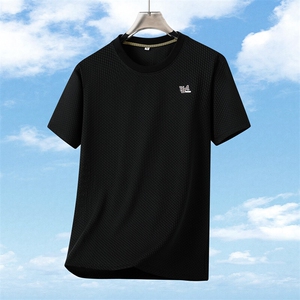 夏季简约休闲大码圆领高品质短袖T恤男冰丝上衣-T7988-P25图片