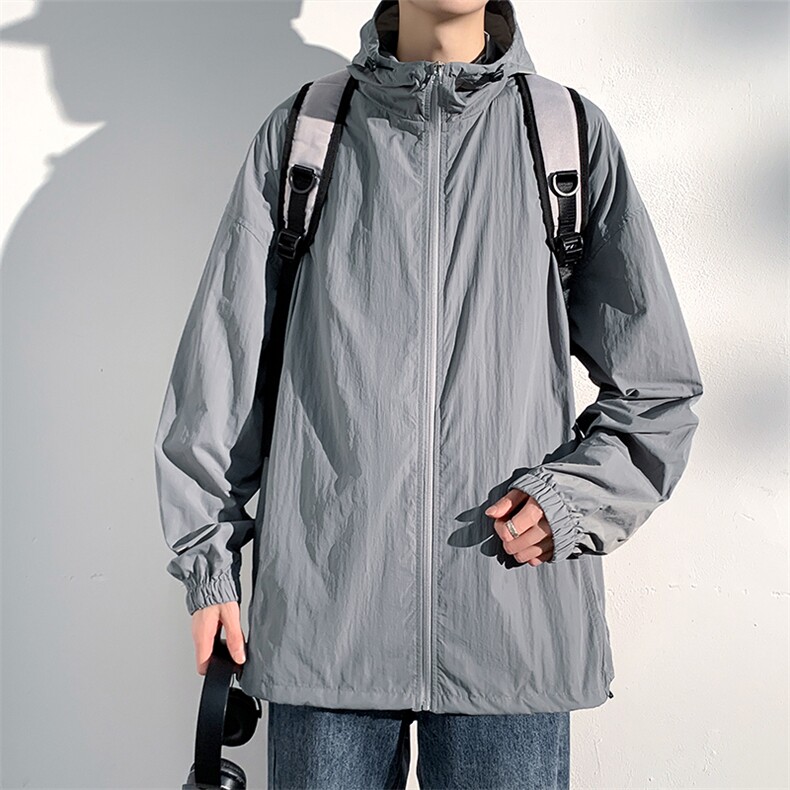 特批P45无差价夏季防紫外线UPF50+登山速干钓鱼服防晒外套男J2600,男装防晒衣,电商A001-1