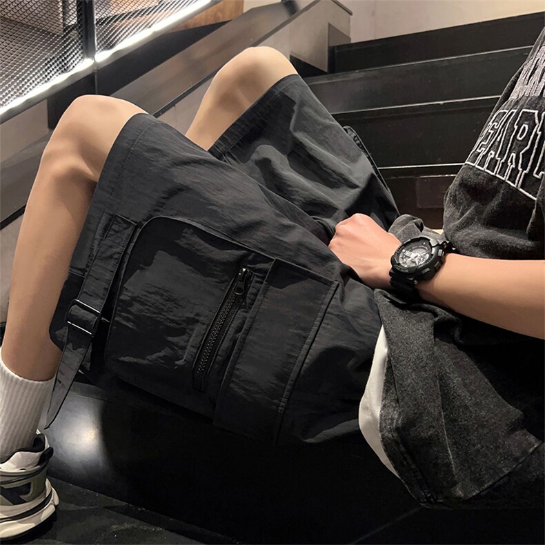 X5476-TP40控价68夏季潮流五分裤多口袋工装裤休闲裤重工短裤,男装休闲裤,电商A102-1