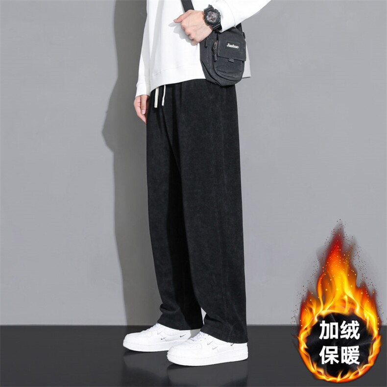 M-8XL男士加绒加厚大码宽松休闲运动卫裤大码元,男装休闲裤,星座209