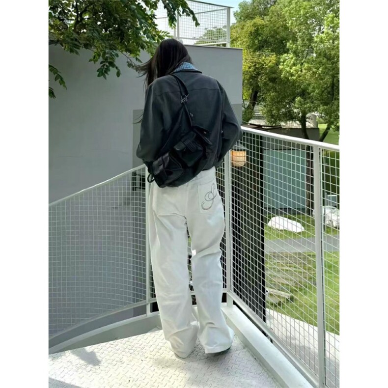 miu系假两件双领格纹西装夹克男高级感美式覆古短款条纹翻领外套,男装夹克,星座506A