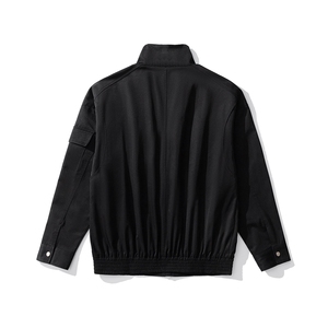 白底立领多口袋工装大码M-5XL夹克男100%聚酯纤维JK77987P85控138