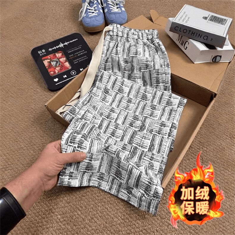 1506-1/Kk1411加绒款/P32加绒克扎染对图有后口袋加大版足码男女图片