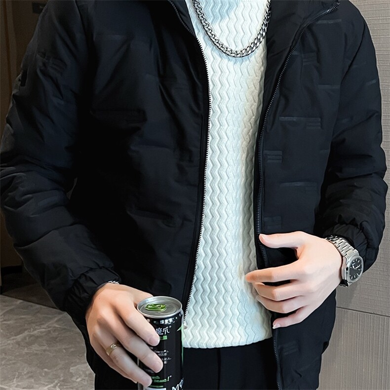 羽绒棉服男士冬季外套潮牌连帽棉衣加绒加厚保暖棉袄子时尚面包服,男装棉衣,星座218-1（原230）