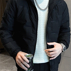 羽绒棉服男士冬季外套潮牌连帽棉衣加绒加厚保暖棉袄子时尚面包服，男装棉衣，星座218-1（原230）