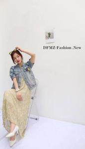 连衣裙+牛仔外套，女装连衣裙，东方明珠