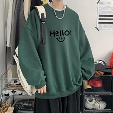 特P25控48秋冬新款男士圆领卫衣宽松休闲日常百搭上衣WQ2429，男装卫衣，电商B370