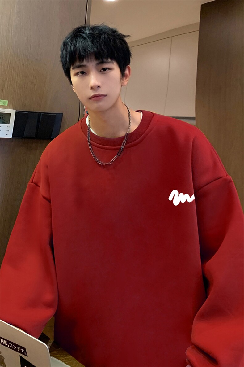 抖音供货、复合重磅360克现货圆领卫衣宽松D223A-YL2361-特P28,男装卫衣,电商019-1