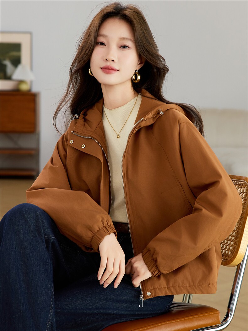 现货2025新款加棉加厚女士休闲保暖连帽棉衣棉服,女装棉衣/棉服,木子恋