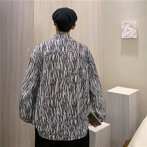 长袖衬衫男港风日系外套C735P35,男装衬衫,星座1116-2