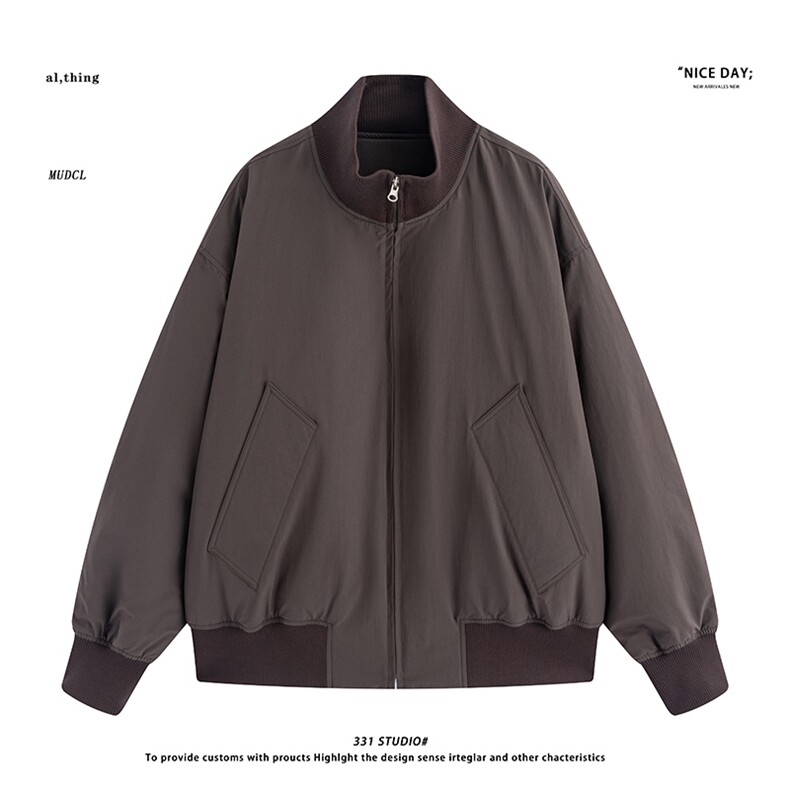 平铺~冬季美式立领简约羽绒服外套 E120/P208图片