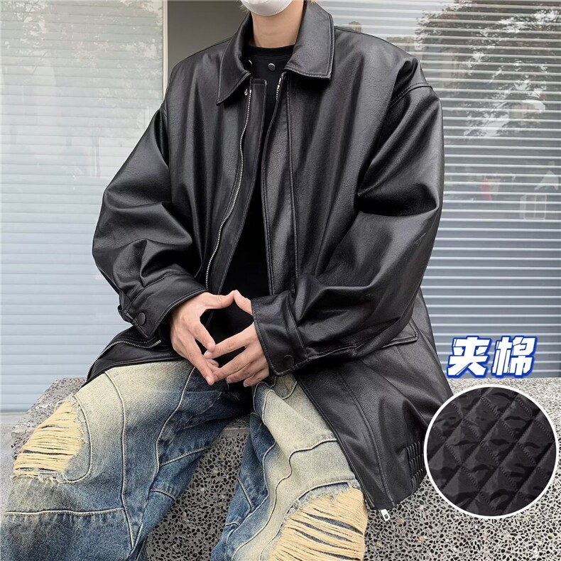 美式秋冬季新款凯美拉皮夹棉外套M8026P80,男装夹克,星座1116-2