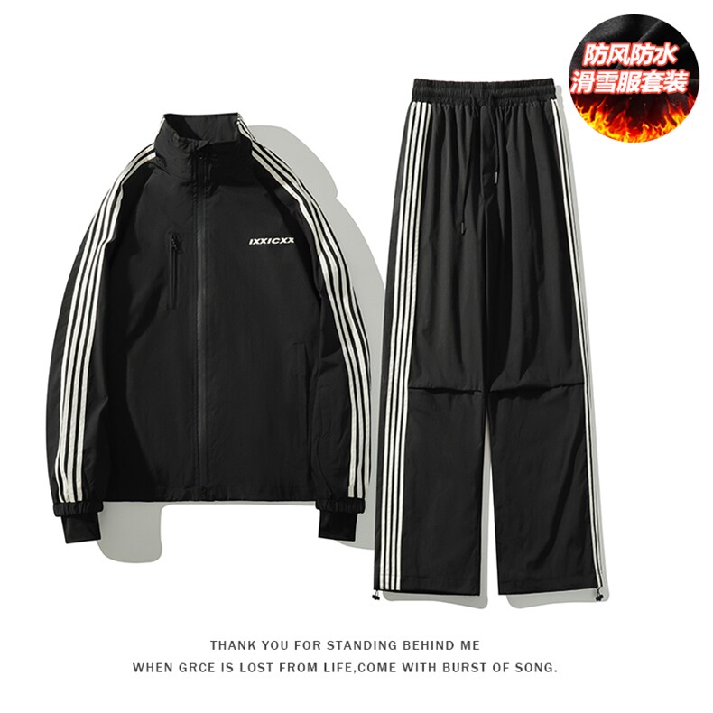 2023冬季新款面料：聚酯纤维TZ031-P235，男装休闲套装，电商A082