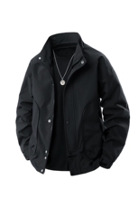 新款纯色冲锋衣宽松大码夹克男A157B-J228-P65，男装夹克，电商A157B