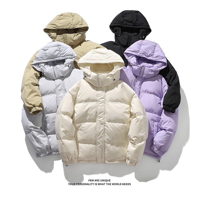 胖胖哥户外冬季加厚防风保暖中性羽绒服男女同款款宽松连帽外套图片