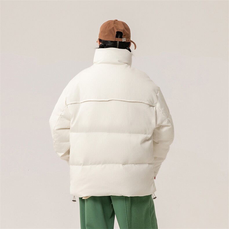 冬季新款钻石格潮流纯色立领加绒加厚羽绒服保暖外套ESY0211-P200,男装羽绒服,电商B306