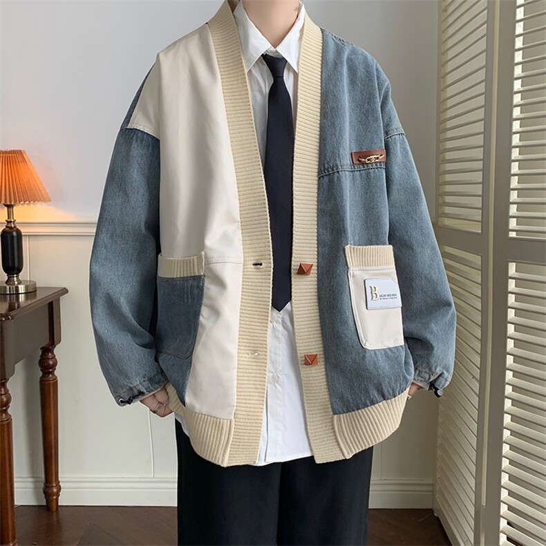 牛仔夹克男大码牛仔外套男茄克9023-p110,男装夹克,电商D206-1