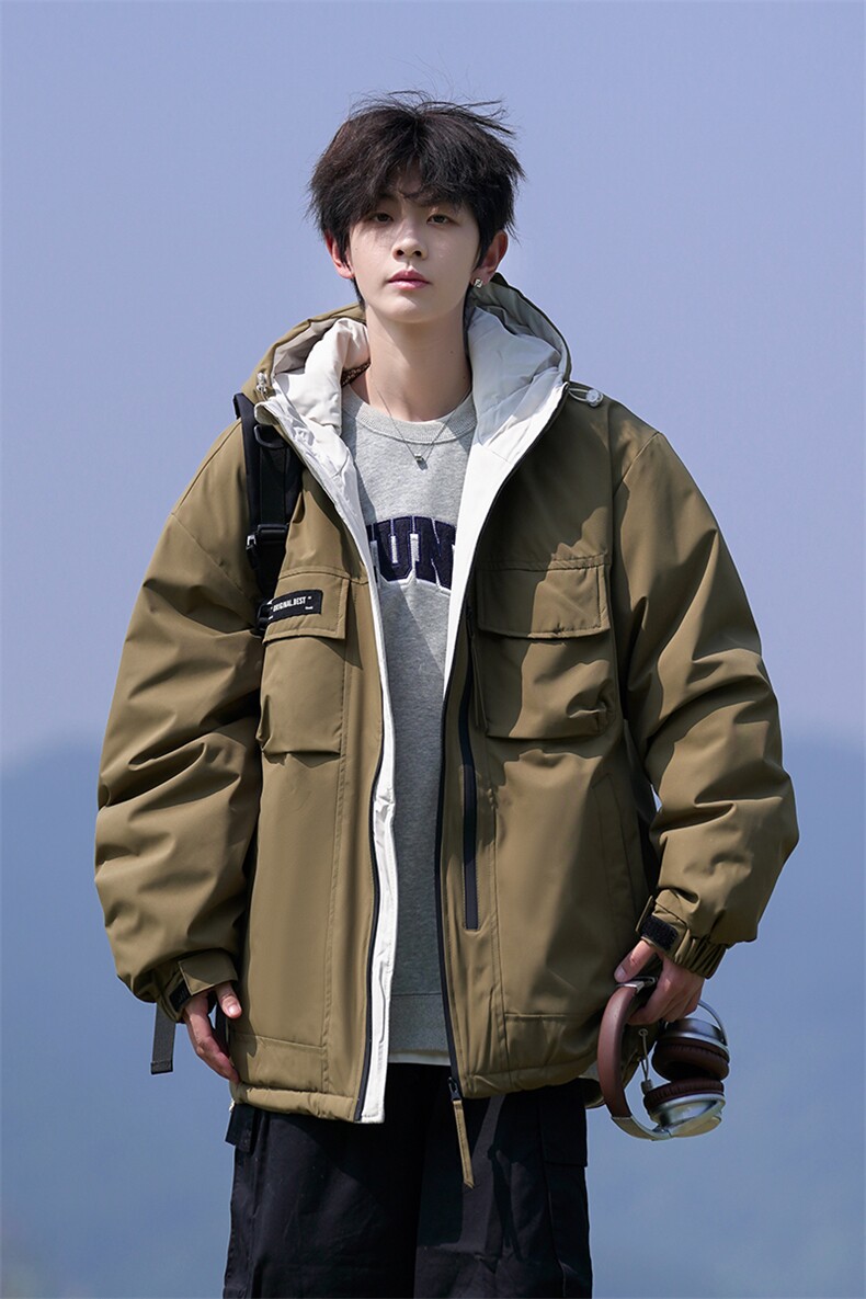 Y2361-P248L-9XL新标90绒冬季新款石墨烯大码宽松连帽羽绒服,男装羽绒服,星座109