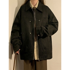 暖光女模夹克中性男女同款麂皮外套JK001-P75控108，男装夹克，电商A132（原电商B245）
