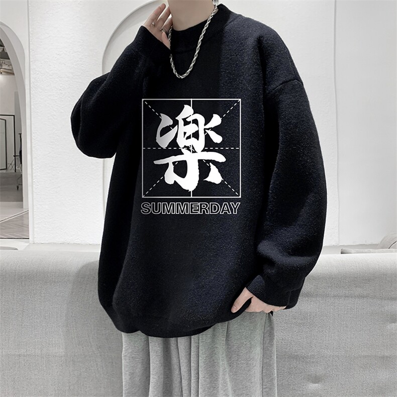 控68半高领毛衣男士大码针织衫男毛线衣男 M18197-P45 加绒款-P65图片
