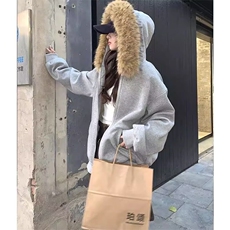 网图现货美式宽松条纹卫衣可拆卸毛领WY22/P68，男装卫衣，星座205-3