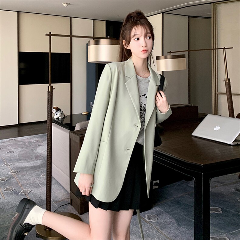 时尚西服韩版修身显瘦203-9113-P125-K178,女装风衣,浪娴服饰