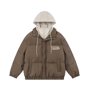 白底 23冬季时尚百搭宽松字母印花潮流棉服外套MY64701P115控158图片