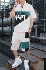 2021新款男士夏装两件套青少年休闲宽松帅气短袖t恤套装T758-P55，男装套装，星座1206（原A206）