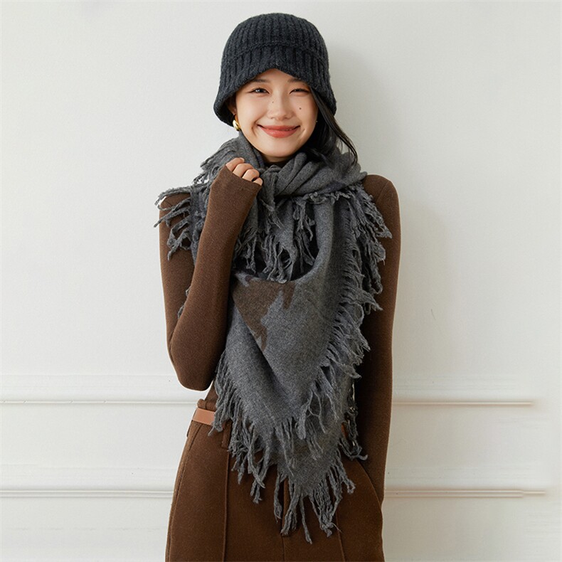 芳慈家女纯山羊绒七彩大马印花方巾轻奢冬季礼品少量现货冬，商品下架区商品下架区，江帆羊绒