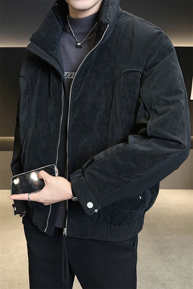 90标立领绒面设计白鸭绒羽绒服潮牌保暖外套YR9100-P309,男装羽绒服,电商D342